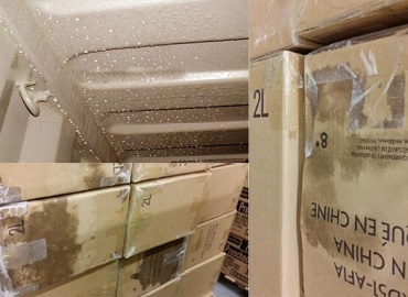 Hiện tượng mưa trong container